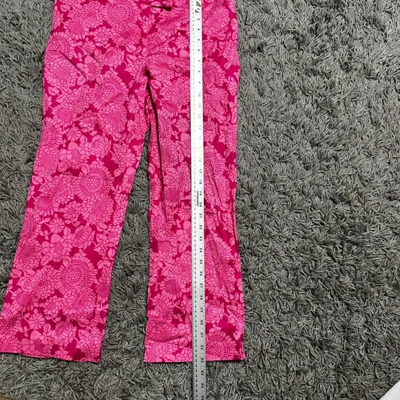 2000s ESPRIT Floral Print Capri Pants Size 9/10 - Picture 5 of 7